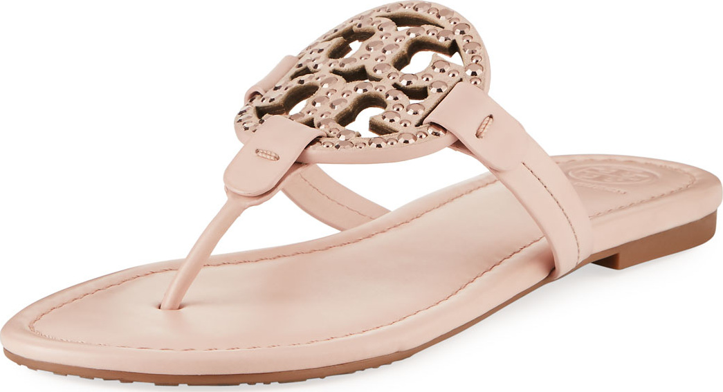 Tory Burch Miller Medallion Embellished Flat Sandal