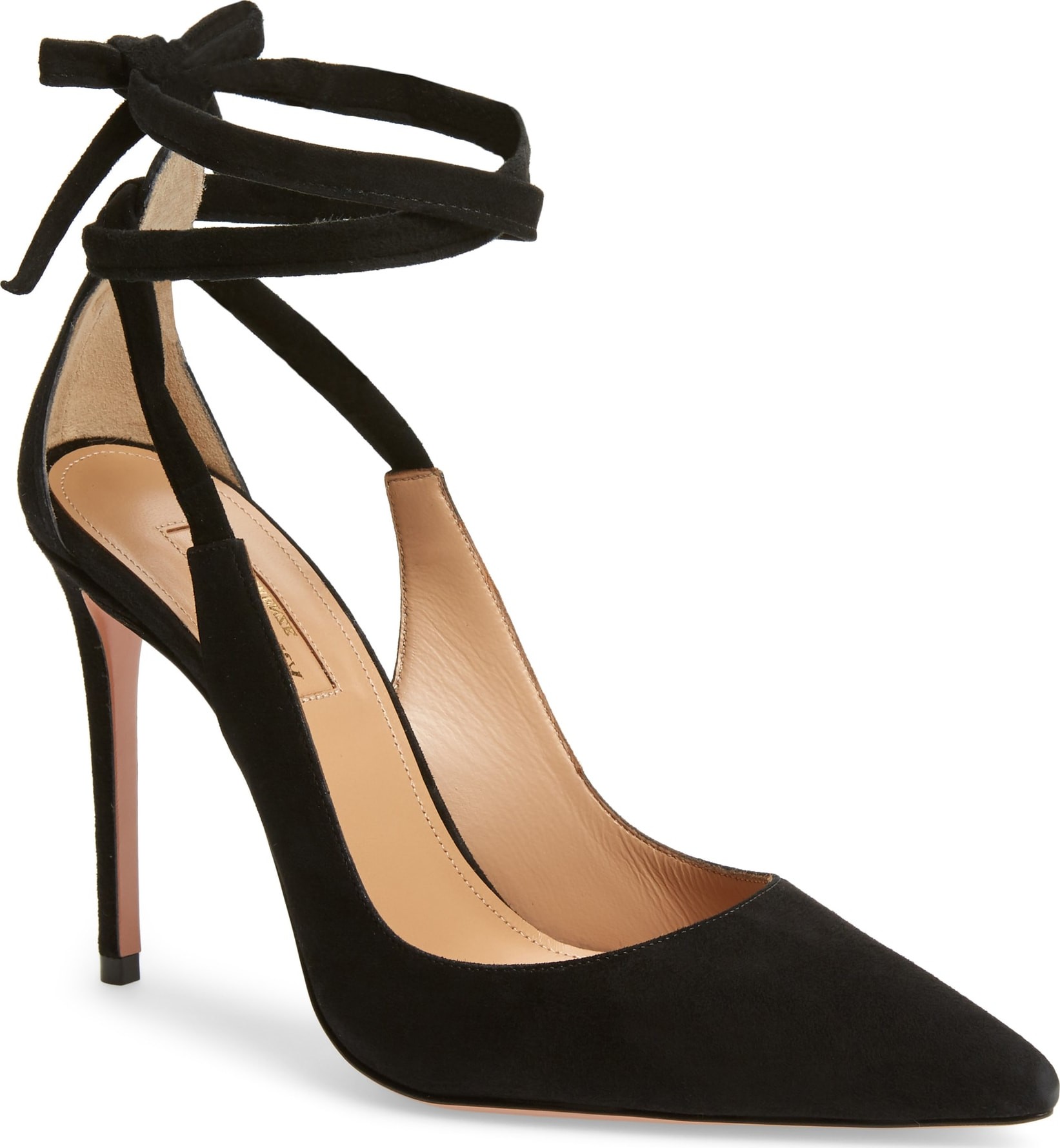 Aquazzura Milano Ankle Tie Pump
