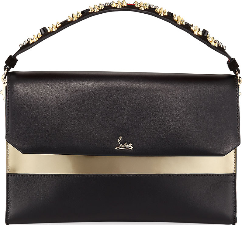 Christian Louboutin Loubiblues Calf Paris Clutch Bag