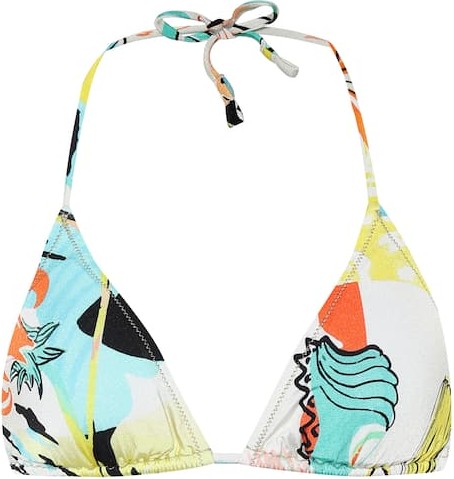 Reina Olga Love printed bikini top