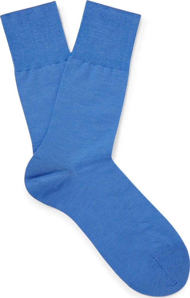 Falke Airport Stretch Virgin Wool-Blend Socks