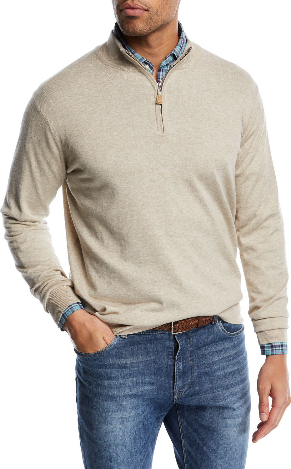 Peter Millar Crown Soft Half-Zip Sweater