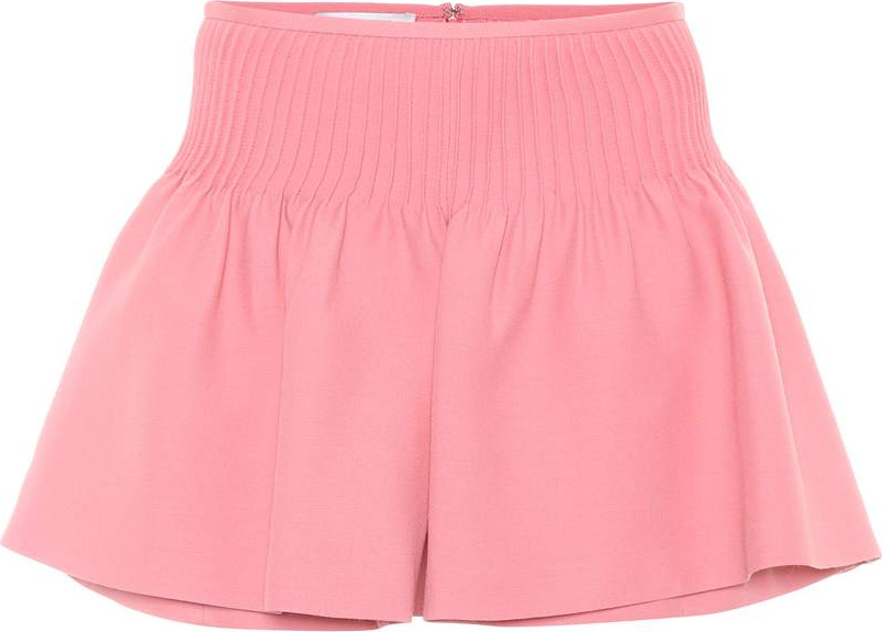 Valentino Wool and silk crêpe shorts