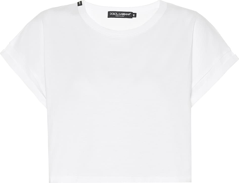 Dolce & Gabbana Cropped cotton T-shirt