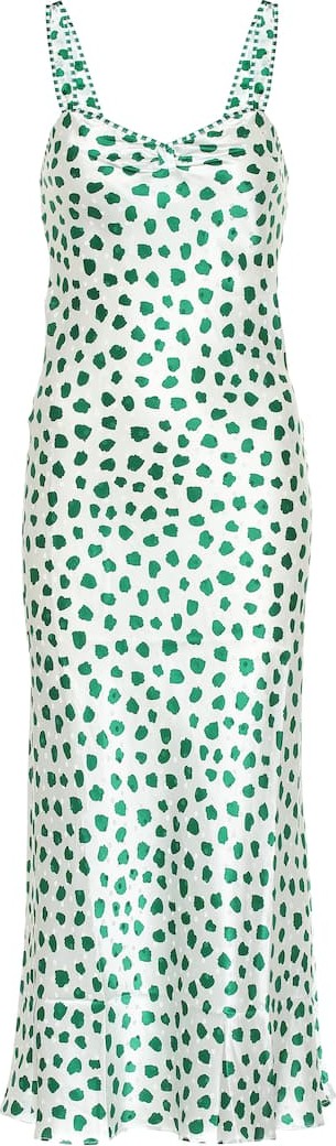 RIXO LONDON Romeo printed silk midi dress