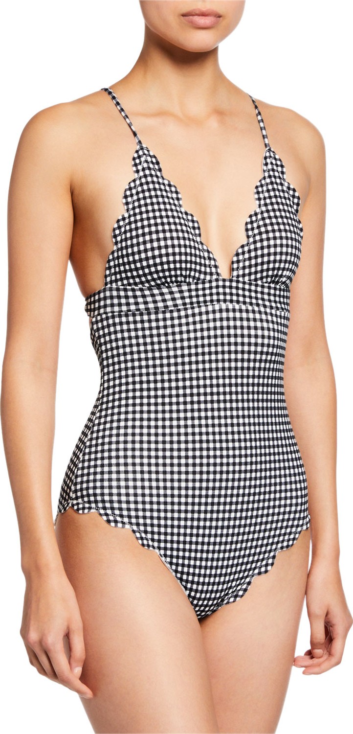 Marysia Santa Clara Scalloped One-Piece Maillot Swimsuit