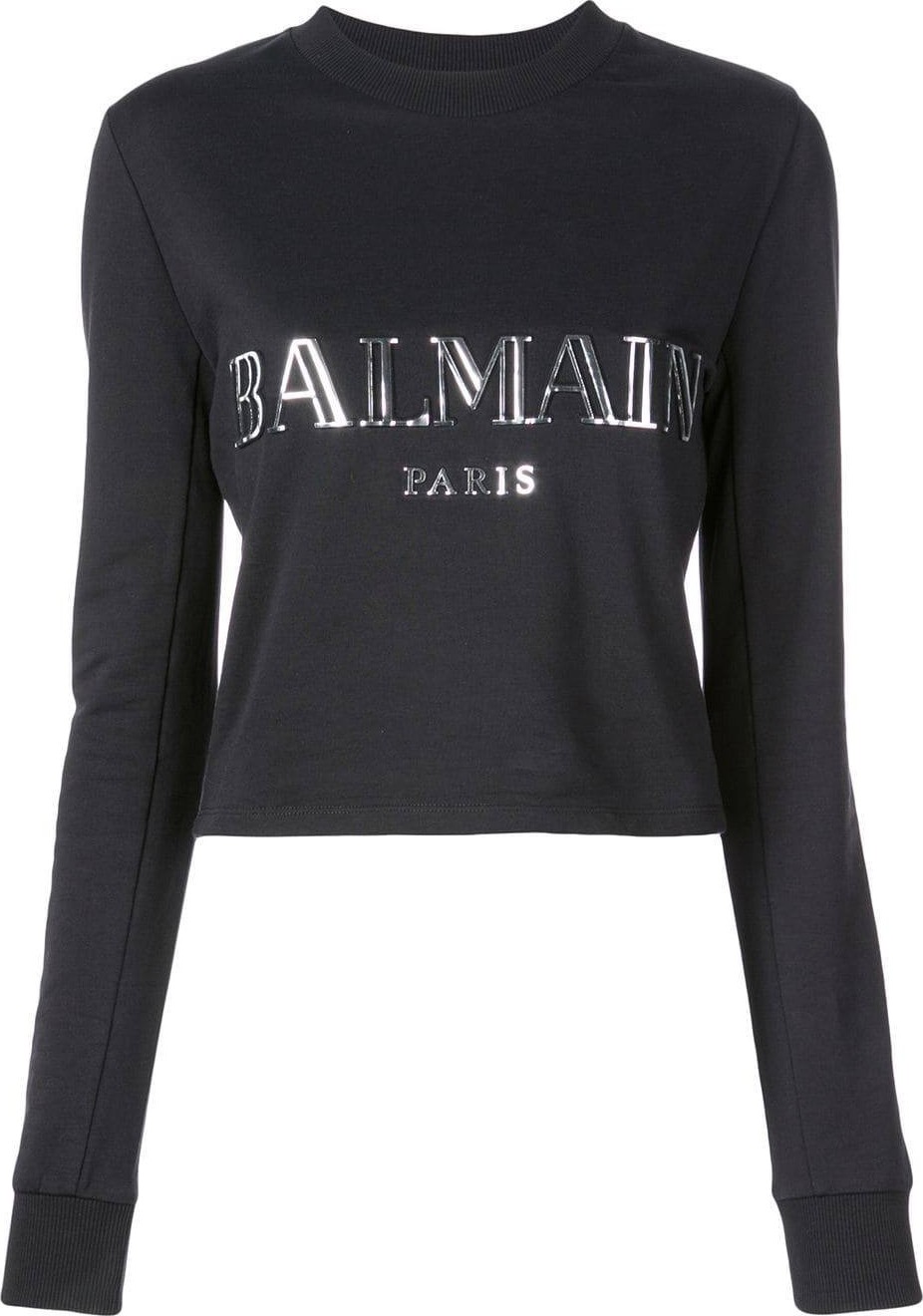 Balmain logo appliqué sweatshirt