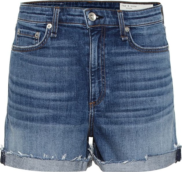 Rag & Bone Nina high-rise denim shorts