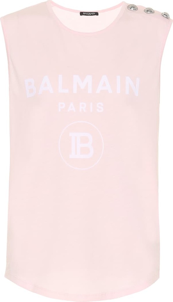 Balmain Logo cotton top
