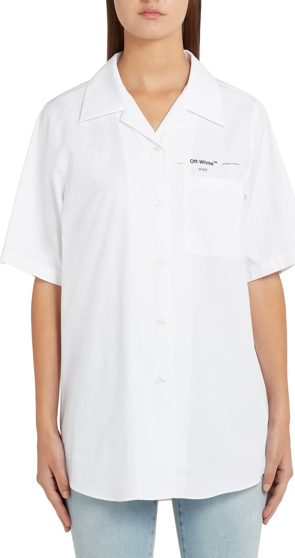 Off White Baseball Shirt