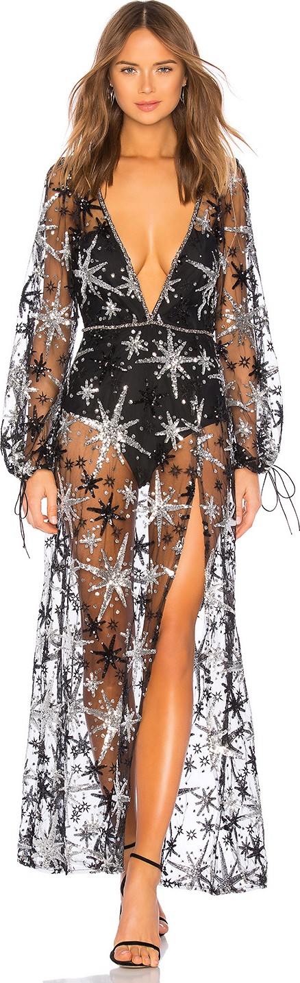 For Love & Lemons Stardust Maxi Dress