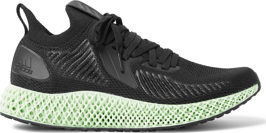 Adidas Originals Alphaedge 4D Rubber-Trimmed Primeknit Sneakers