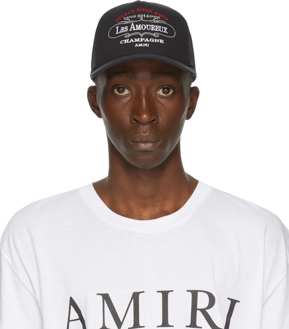 Amiri Black 'Les Amoureux' Cap Amiri Black 'Les Amoureux' Cap