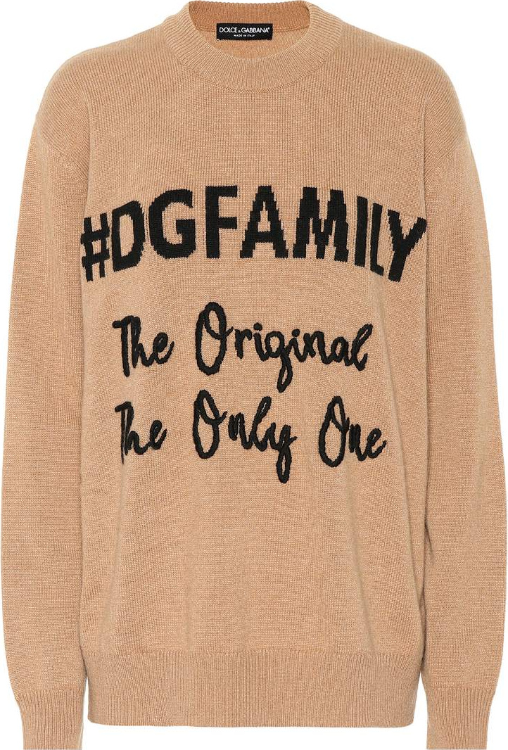 Dolce & Gabbana DG Family cashmere and wool sweater