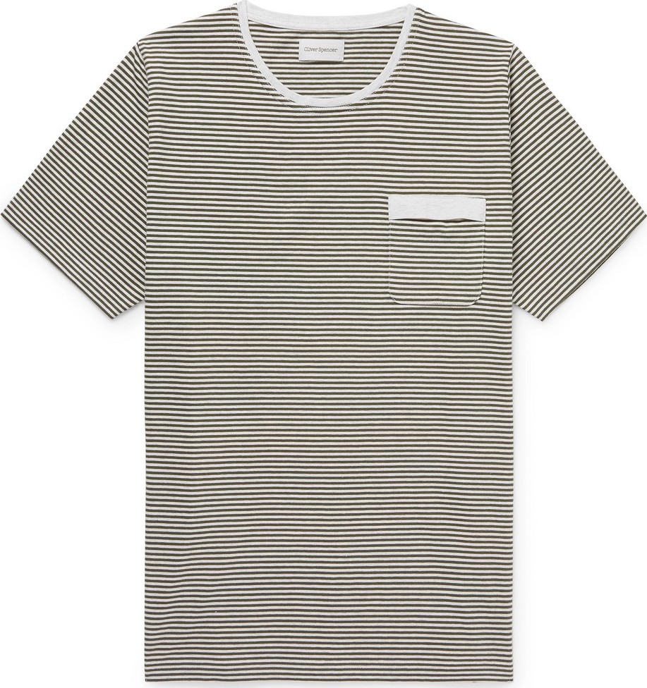 Oliver Spencer Danbury Striped Cotton-Jersey T-Shirt