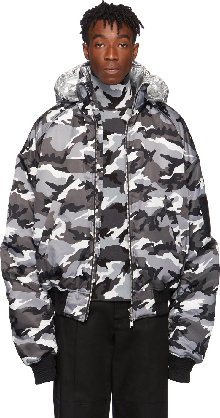 Juun.J Reversible Black & Silver Winter Jacket
