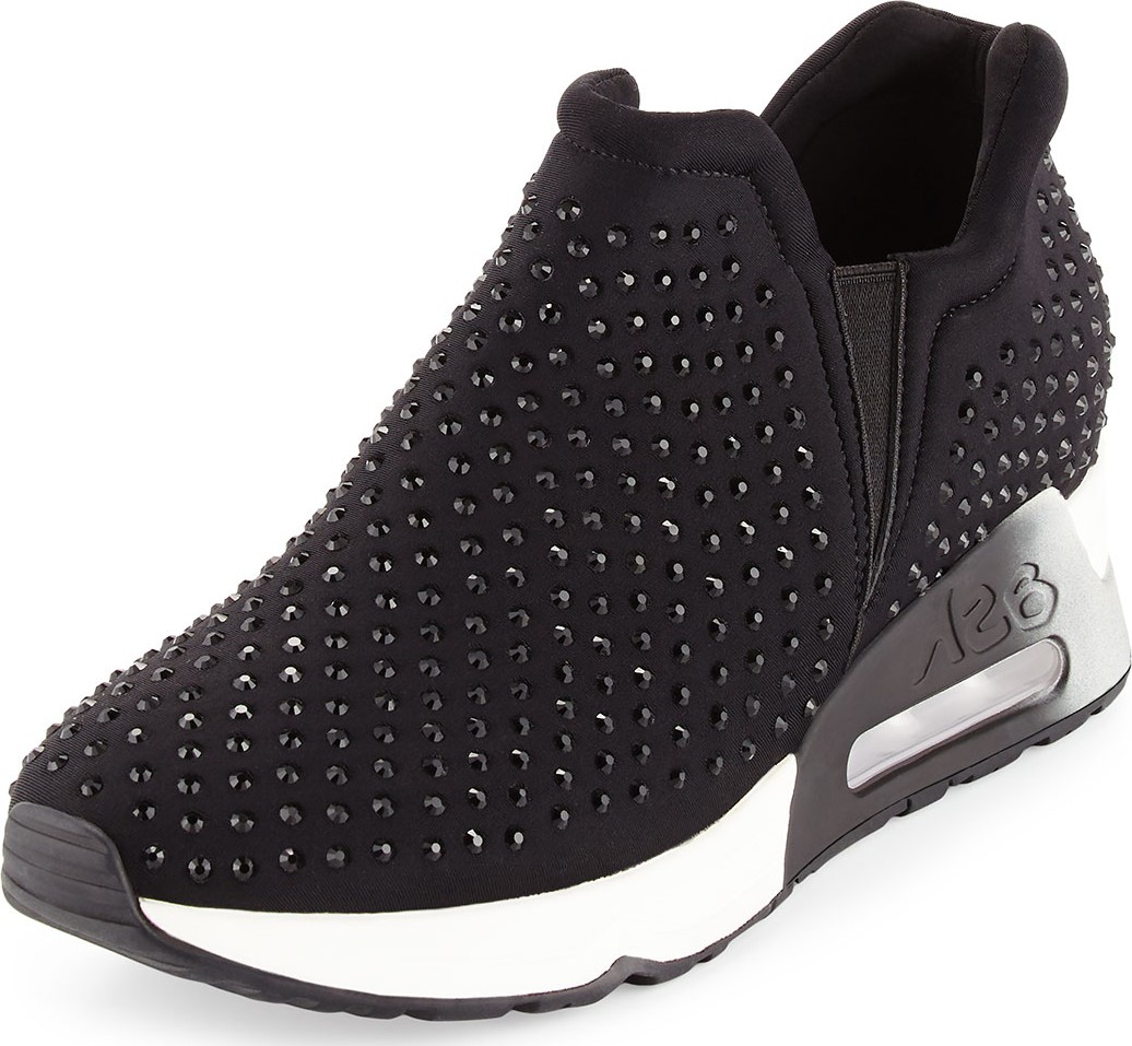 ASH Lifting Crystal Slip-On Sneakers