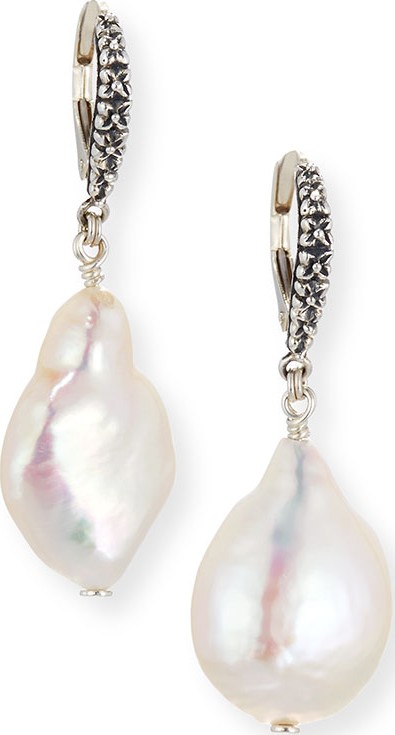 Stephen Dweck Baroque Pearl Drop Earrings