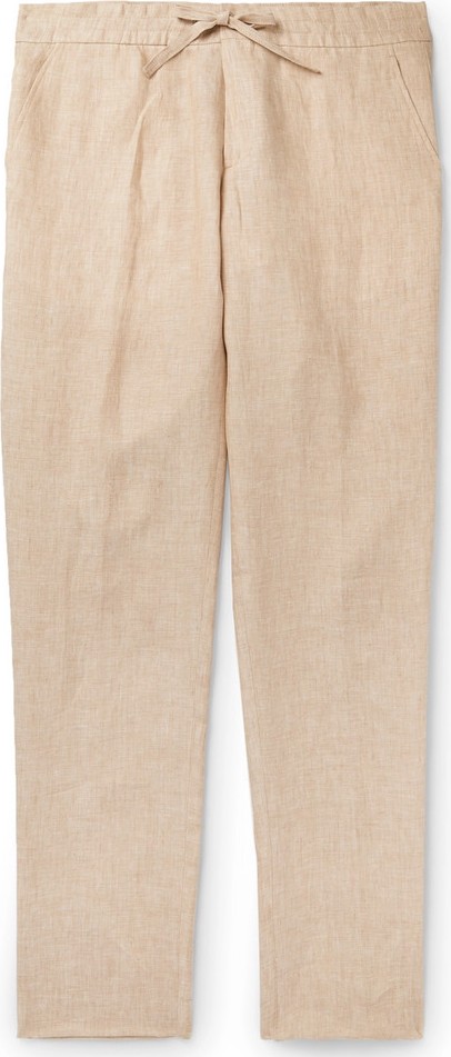 Loro Piana Slim-Fit Linen Drawstring Trousers