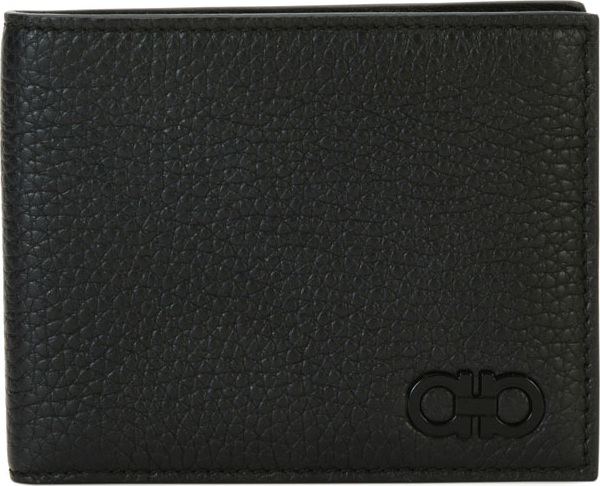 Salvatore Ferragamo Men's Tonal-Gancini Leather Bi-Fold Wallet