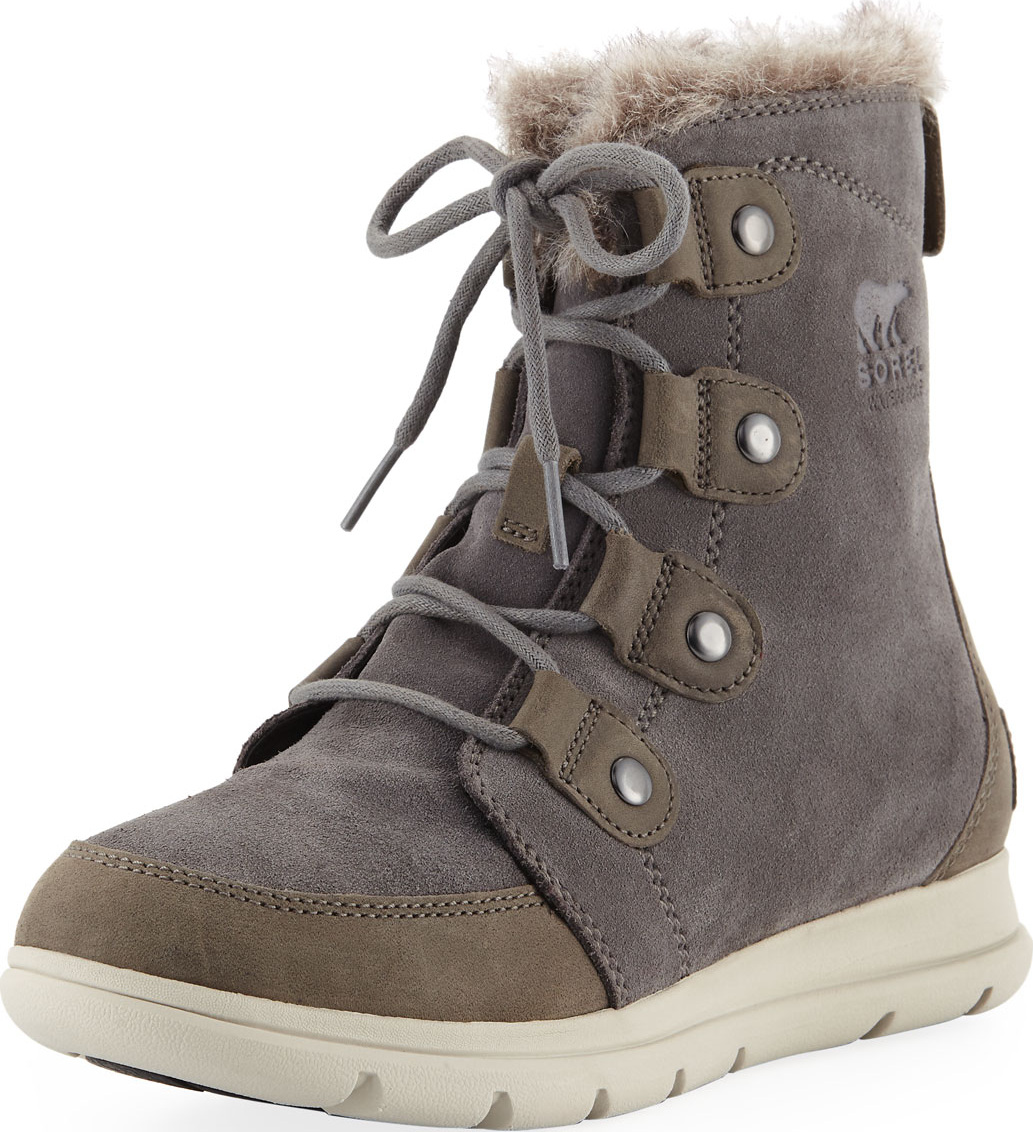 Sorel Explorer Lace-Up Waterproof Suede Boots