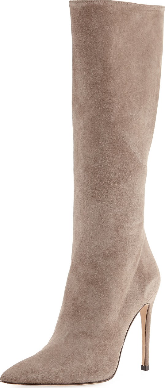 Alexandre Birman Porto Suede Stiletto Knee Boots