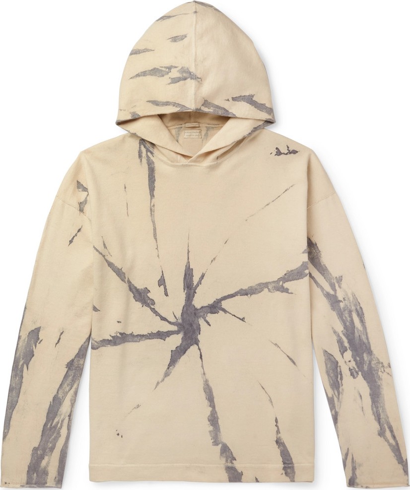 Massimo Alba Drake Tie-Dyed Cotton and Cashmere-Blend Hoodie