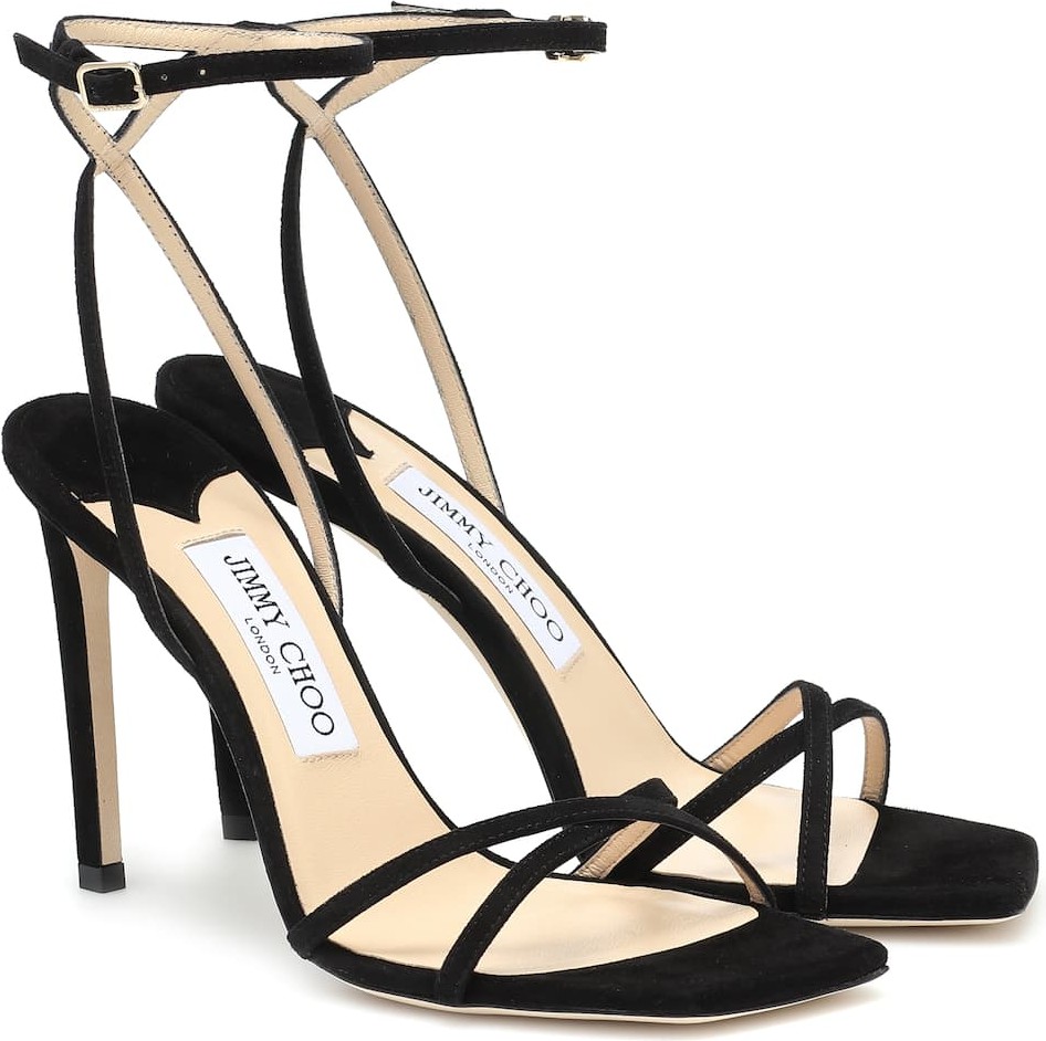 Jimmy Choo Metz 100 suede sandals