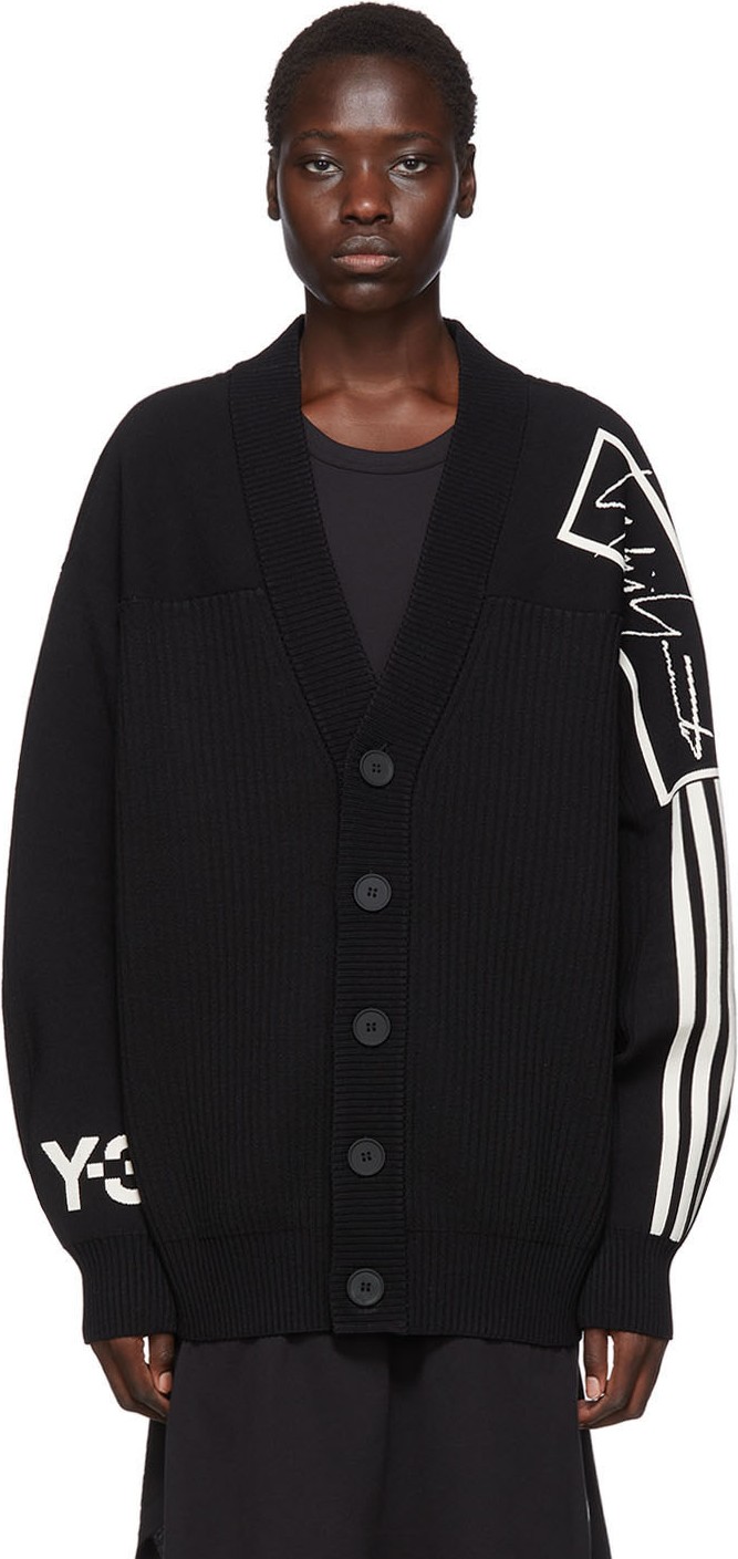Y-3 Black U Tech Knit Cardigan