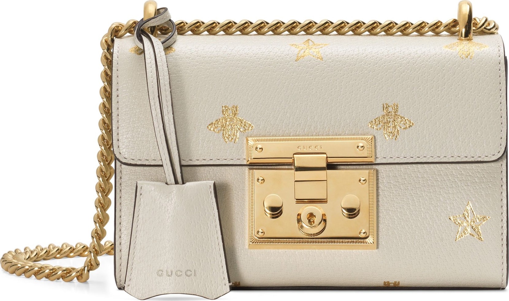 Gucci Mini Padlock Leather Shoulder Bag