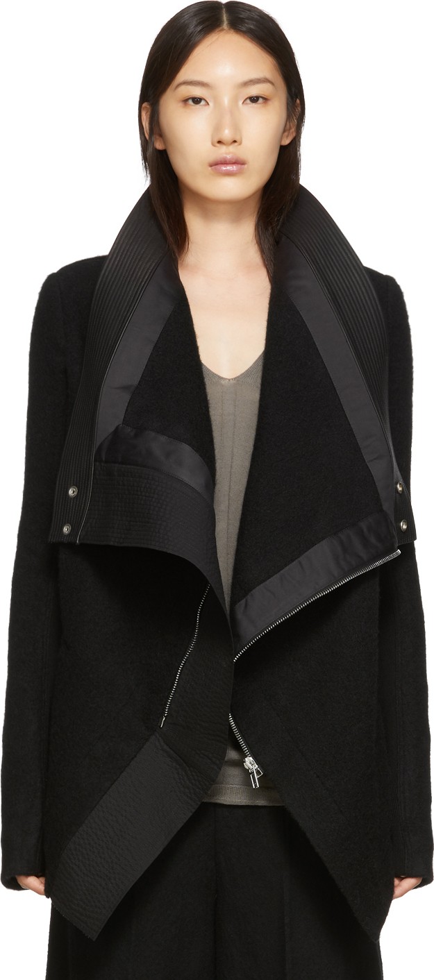 Rick Owens Black Exploder Coat