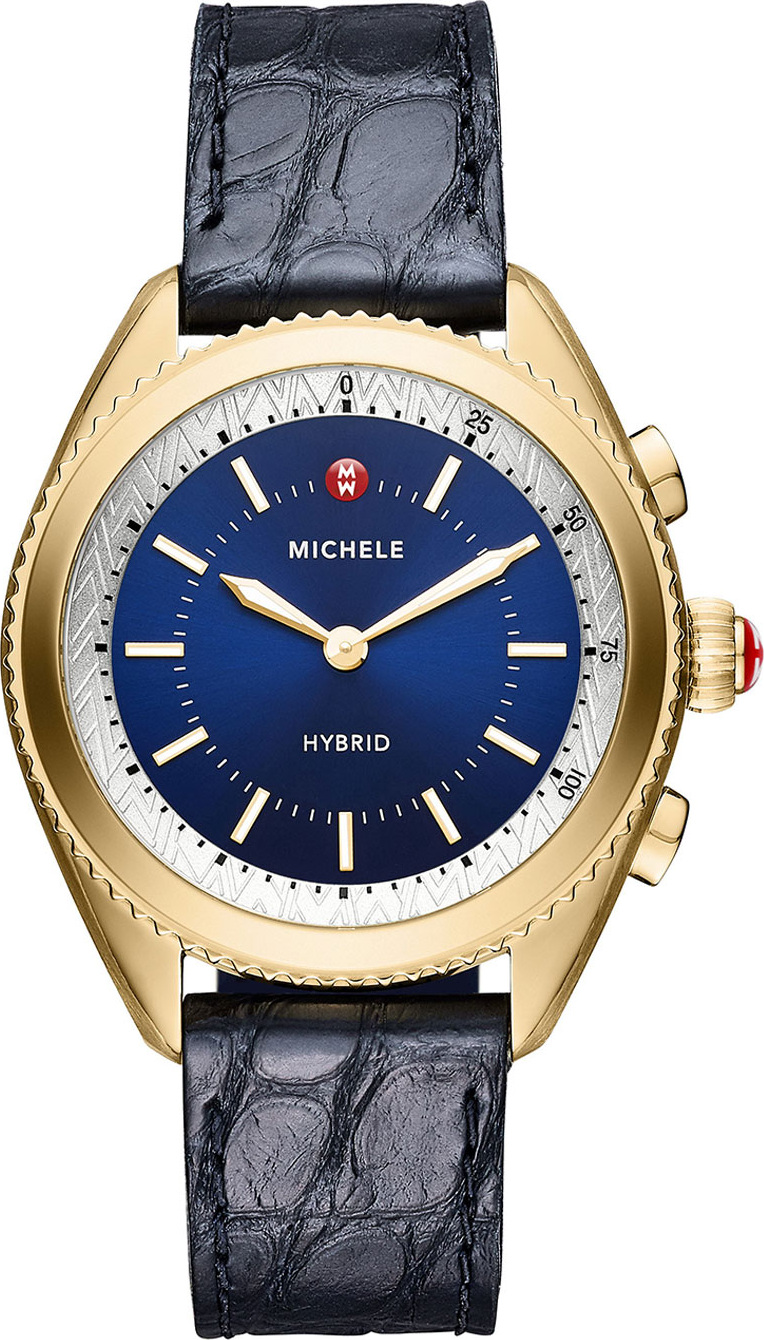 MICHELE 38mm Yellow Golden Hybrid Smartwatch