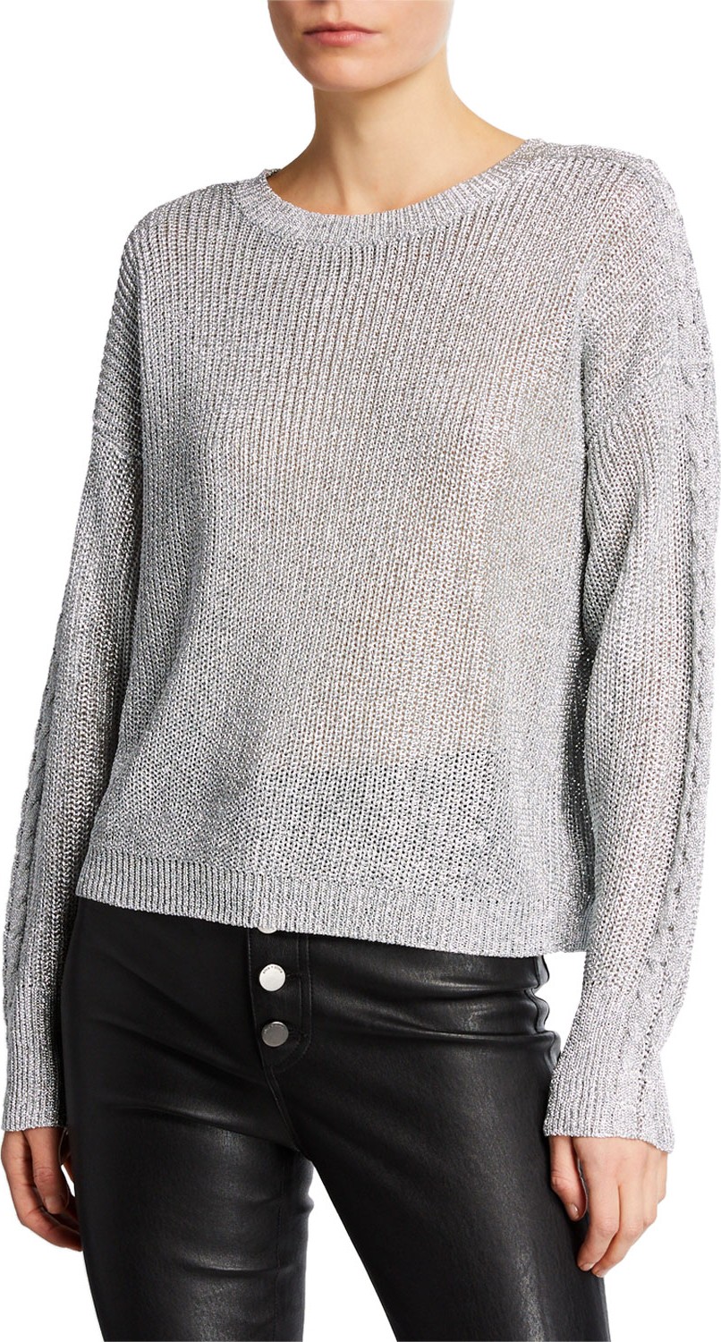 RtA Rhys Crewneck Pullover Sweater