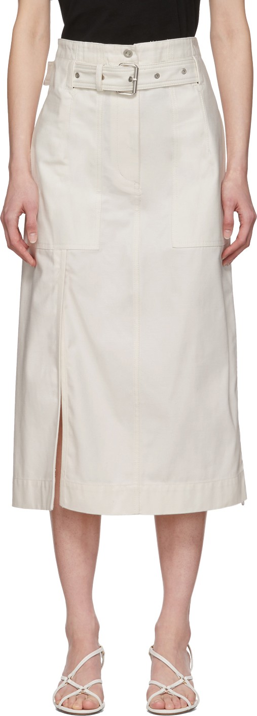 3.1 Phillip Lim White Belted Cargo Skirt 3.1 Phillip Lim White Belted Cargo Skirt