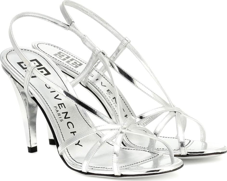 Givenchy Show metallic leather sandals