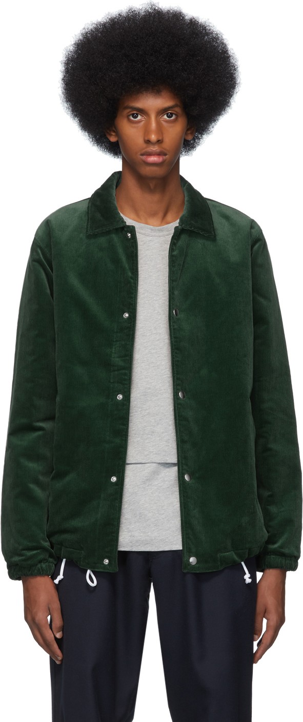 Comme Des Garcons Green Corduroy Jacket