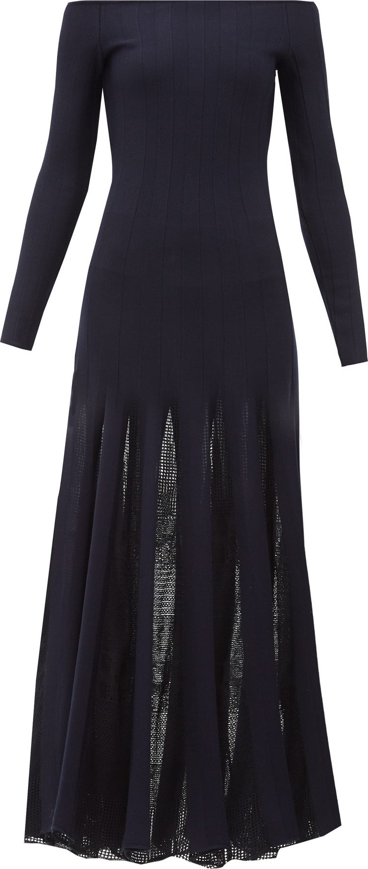 Gabriela Hearst Sylvie off-the-shoulder wool-blend dress