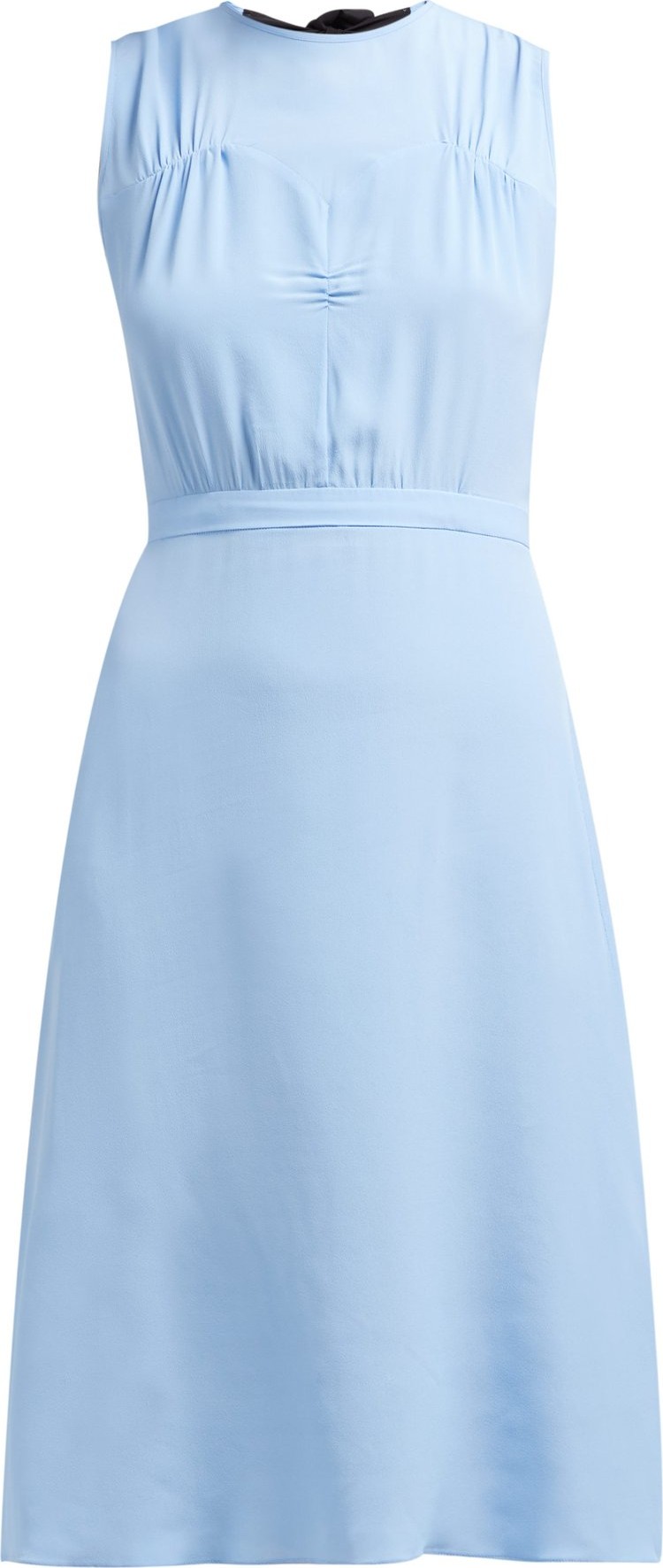Nº21 Bow-back crepe de Chine shift dress