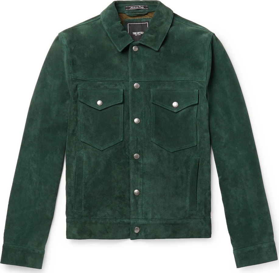 Todd Snyder Dylan Suede Trucker Jacket
