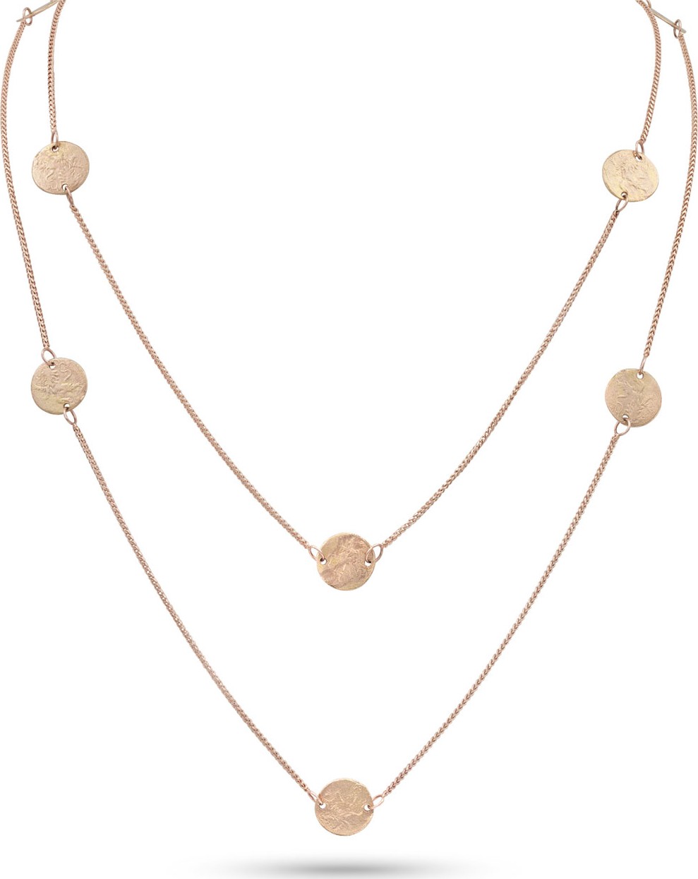 Dominique Cohen Griffin Coin 18k Rose Gold Long Necklace, 42"L
