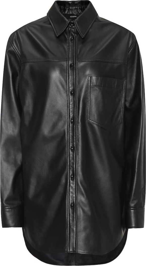 Joseph Gibson leather shirt