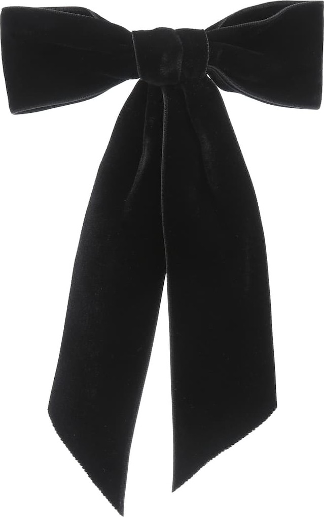 Jennifer Behr Velvet bow barrette