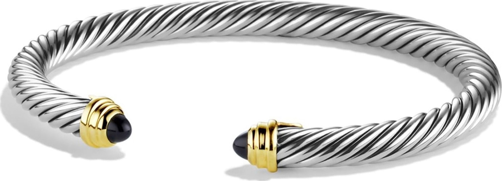 David Yurman Cable Classics Bracelet with Semiprecious Stones & 14K Gold, 5mm