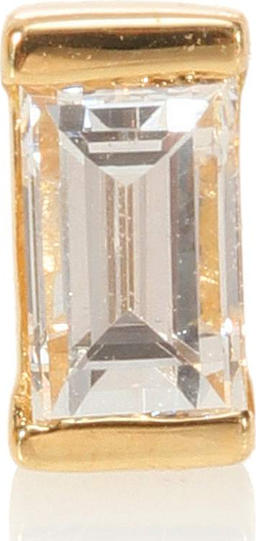 Maria Tash Diamond Baguette 18kt gold single earring with diamond