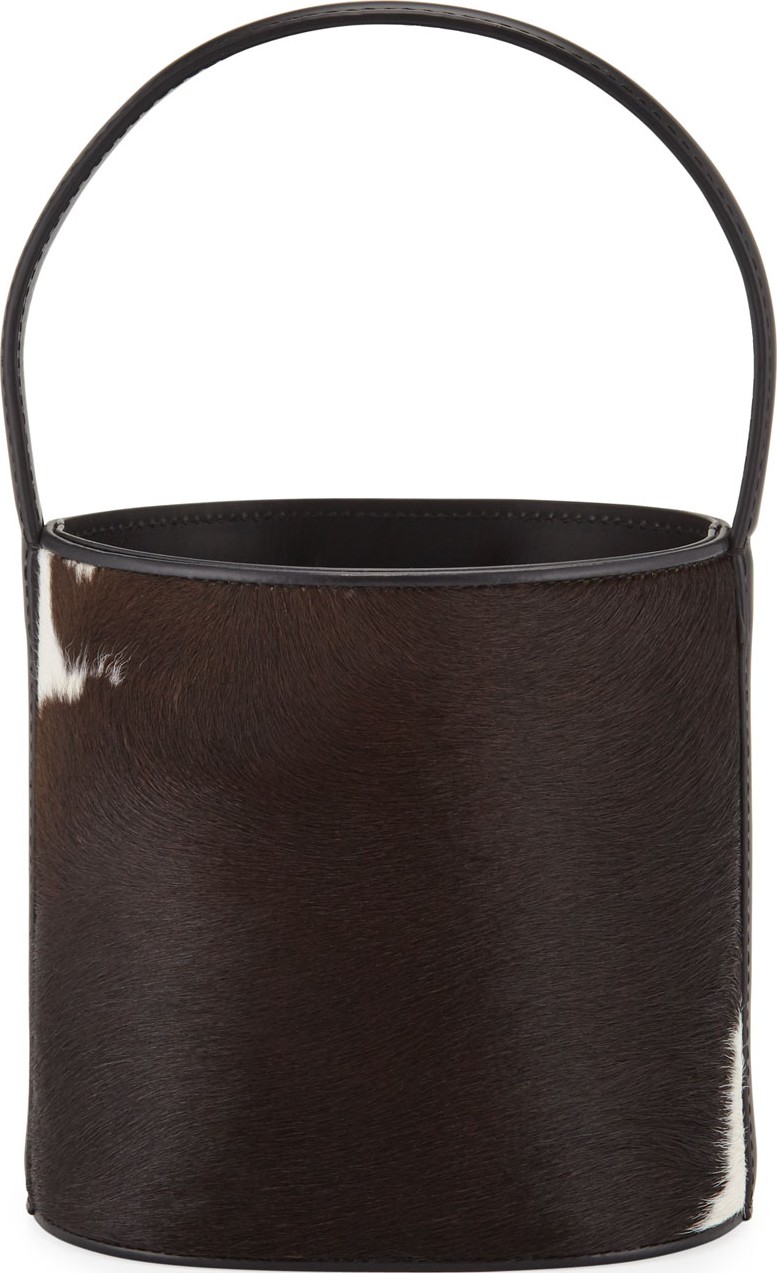 Staud Bisset Calf Hair Top Handle Bucket Bag
