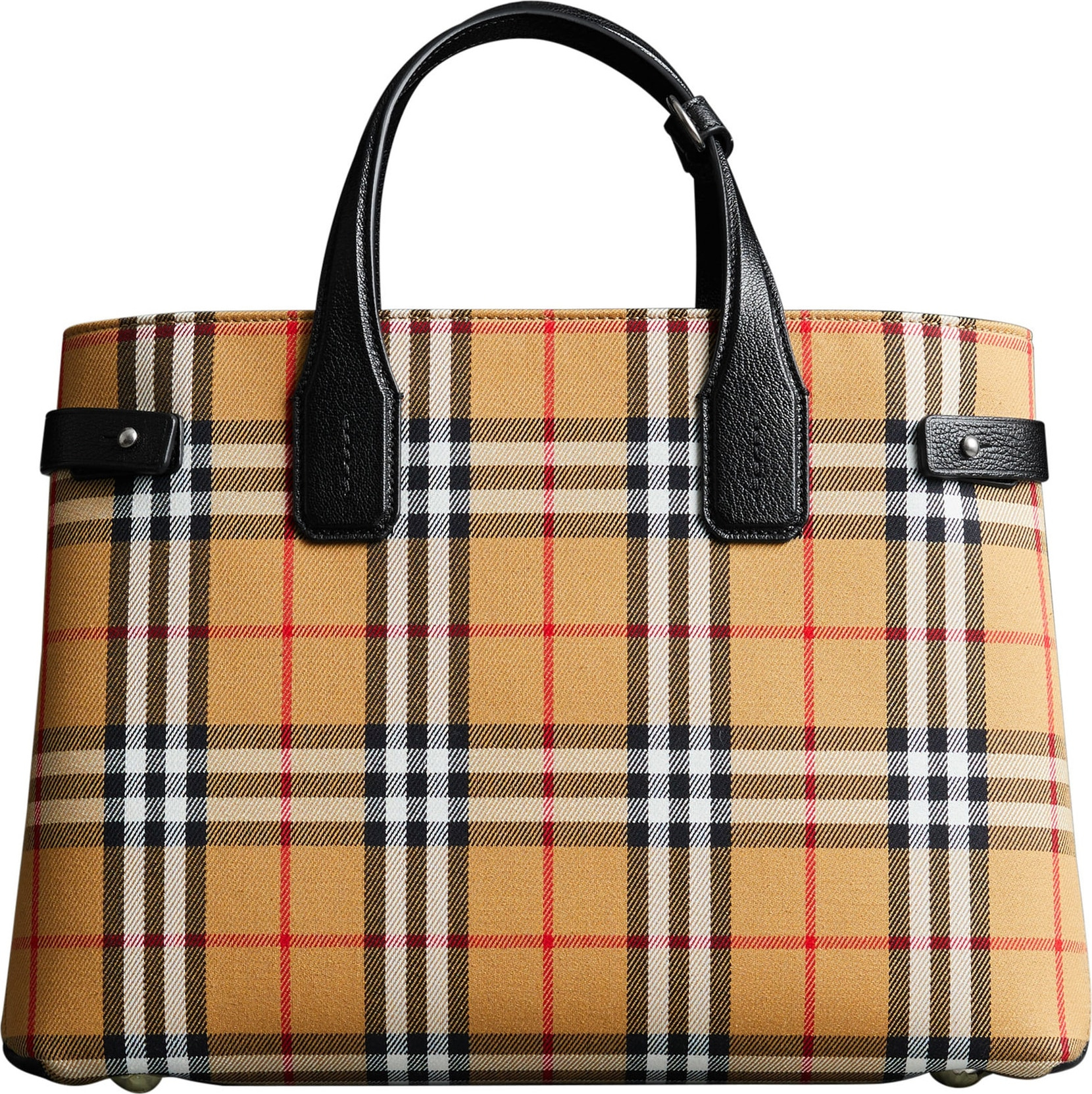 Burberry London England Medium Banner Leather Tote