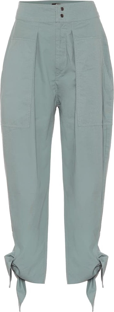 Isabel Marant Gaviao high-rise cotton pants