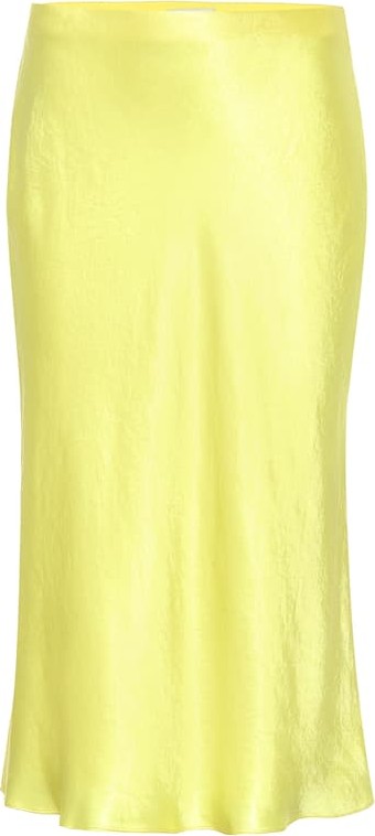 Vince Satin slip midi skirt