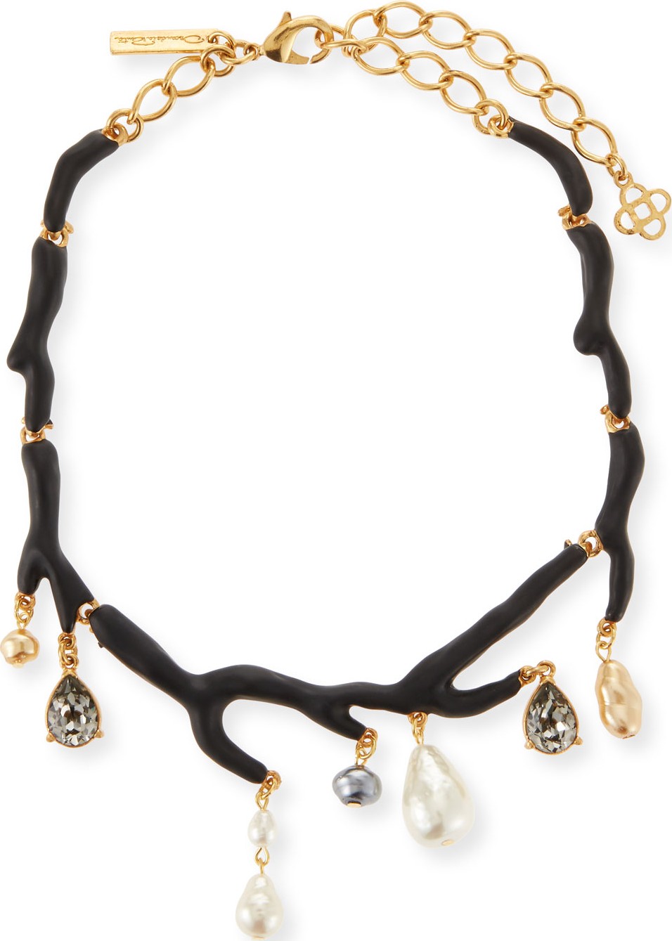 Oscar De La Renta Painted Branch Necklace