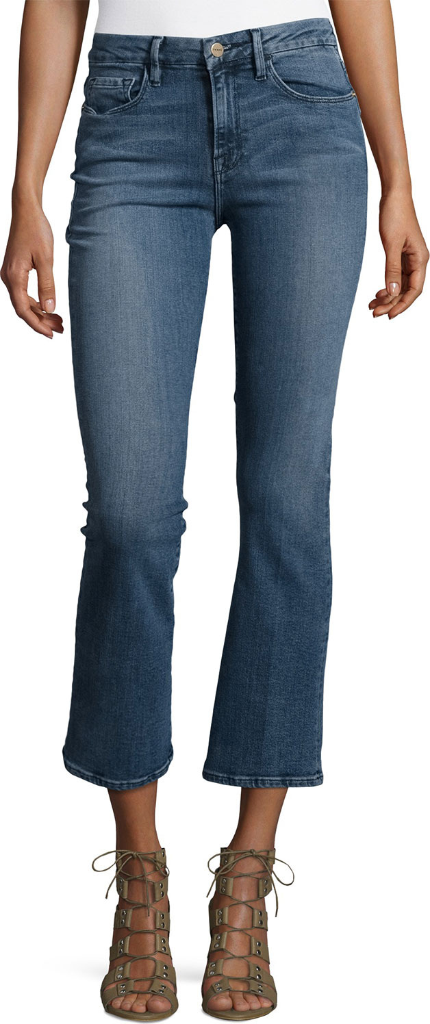 FRAME DENIM Le Crop Mini Boot-Cut Jeans, Spring Street